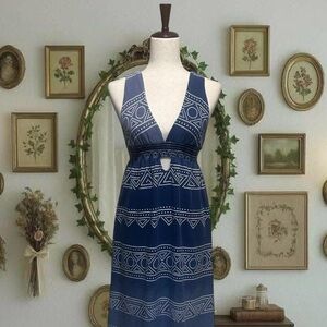 Blue gradient summer dress